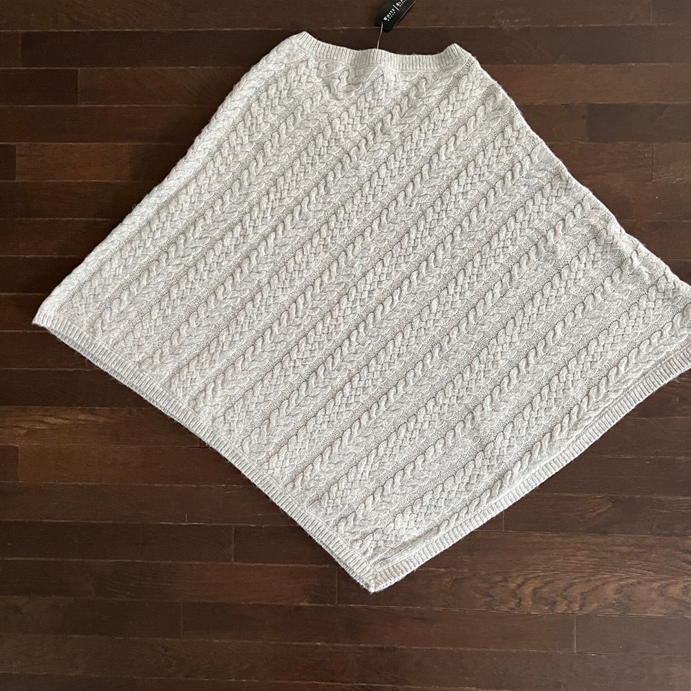 White House Black Market sweater poncho M - Picture 3 of 4